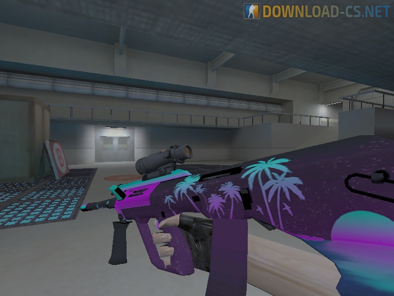 Модель оружия для CS 1.6 - «HD AUG Paradise»